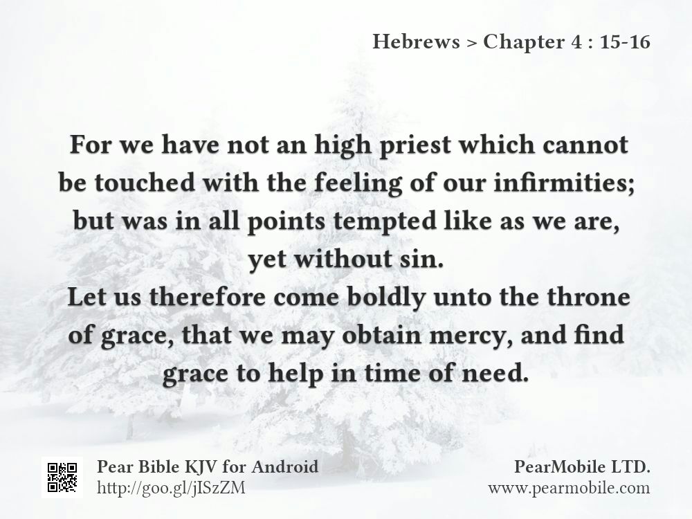 Hebrews, Chapter 4:15-16